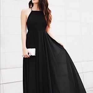 Black Flowing Maxi Dress